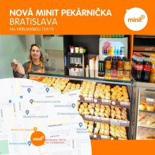 Nová MINIT pekárnička v Bratislave - Ružinove na Herlianskej ulici
