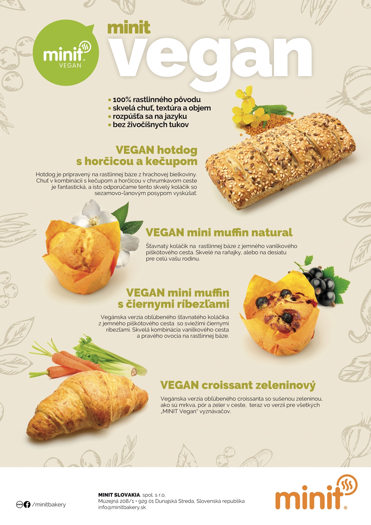Vegan leaflet A4 list
